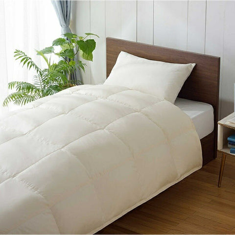 UMO KOBO Interwoven Duvet "Raw Futon" PR310-A [Single (150 x 210cm) / For Spring/Autumn / 95% Polish White Goose Down / Made in Japan]