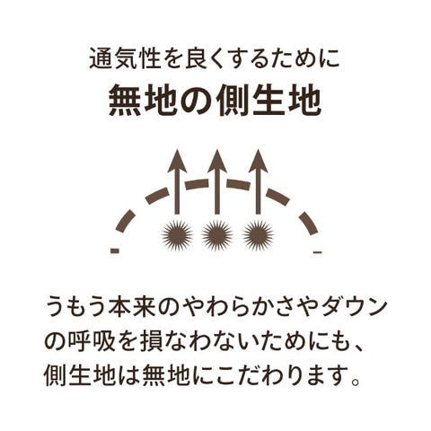 UMO KOBO 交織羽絨被「原蒲團」PR310-A[單人（150 x 210公分）/春秋/95%波蘭白鵝絨/日本製造]