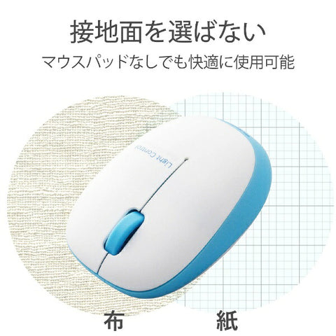 Elecom鼠标（与Android/Mac/Windows11兼容）蓝色M-Bl20DBBU [blueled/wireless/3按钮/USB] [rb_mouse_cpn]