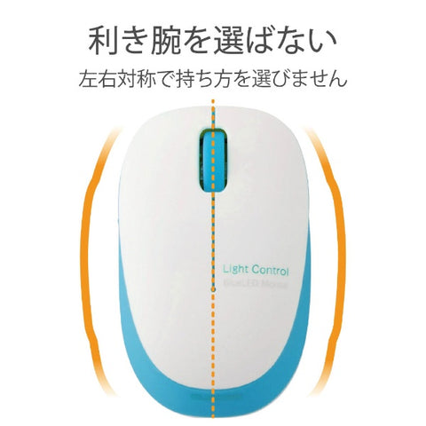 Elecom鼠標（與Android/Mac/Windows11兼容）藍色M-Bl20DBBU [blueled/wireless/3按鈕/USB] [rb_mouse_cpn]