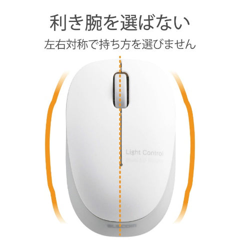 ELECOM Mouse (Compatible with Android/Mac/Windows11) Silver M-BL20DBSV [BlueLED/Wireless/3 Button/USB] [rb_mouse_cpn]