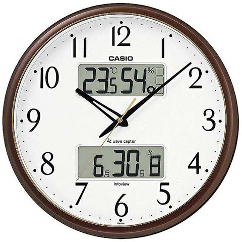 Casio Wall Clock [Wave Ceptor] Metallic Brown ITM650J5JF [With automatic radio reception function] [ITM650J5JF]