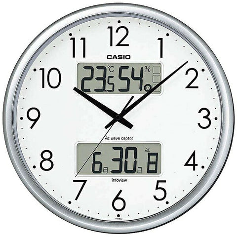 Casio CASIO wall clock [wave ceptor] Silver ITM650J8JF[ITM650J8JF]