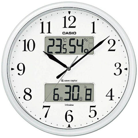 CASIO Hanging Clock [WAVE CEPTOR] Pearl Silver ITM660NJ8JF