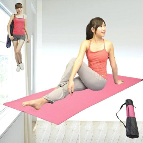 Lucky West Yoga Mat with Storage Bag Luckywest Pink LEX-918PKS[LEX918PKS]