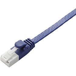 ELECOM LAN Cable Blue Metallic LD-GFAT/BM50 [5m/Category 6A/Flat]