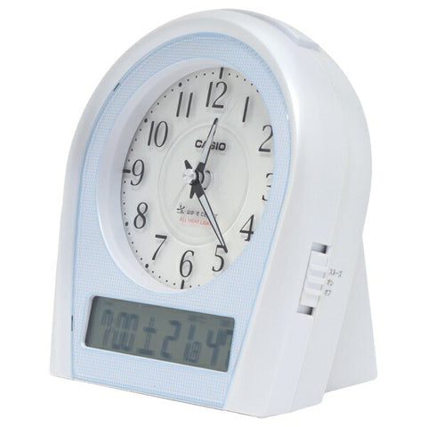 casio casio闹钟时钟[Wave Ceptor（Wave Septter）]珍珠银蓝色TTM160NJ8JF [模拟] [TTM160NJ8JF]