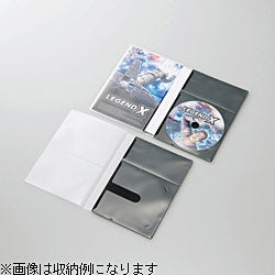 ELECOM DVD/CD Compatible Slim Storage Soft Case Tall Case Size 1 Piece Storage x 30 Black CCD-DPD30BK [CCDDPD30BK]
