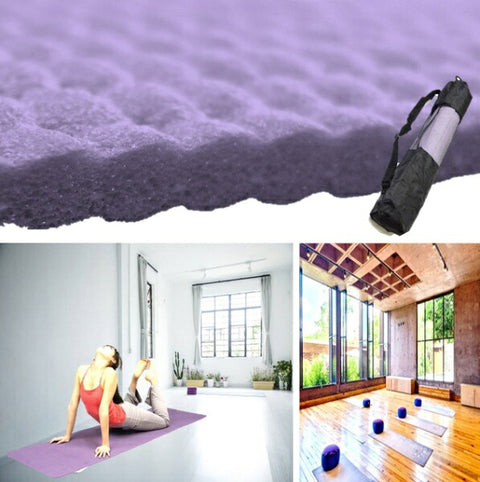 Lucky West Yoga Mat with Storage Bag Luckywest Purple LEX-916PUS[LEX916PUS]