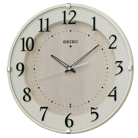 Seiko Wall Clock [Natural Style] Ivory KX397A [With automatic radio reception function] [KX397A]
