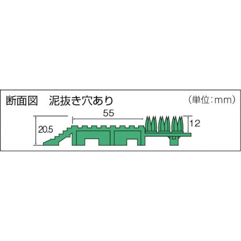 THE YAMAZAKI CORPORATION （屋外用マット）エバックハイローリングマットDX　＃12　緑　F12112