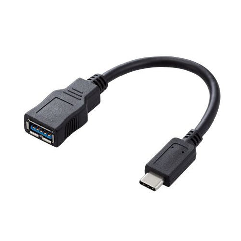 ELECOM USB Conversion Adapter [USB-C Male to Female USB-A / Transfer /USB3.1 Gen1] Black USB3-AFCM01BK