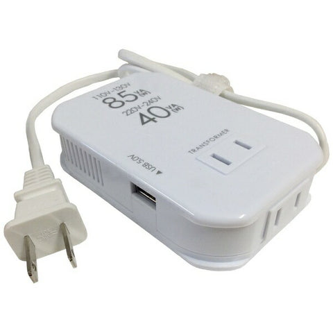KASHIMURA transformer (down transformer) (110-130V/220-240V⇒100V, capacity 85/40W, USB output terminal 0.5A) WT-76M [WT76M]