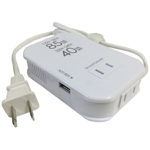 KASHIMURA transformer (down transformer) (110-130V/220-240V⇒100V, capacity 85/40W, USB output terminal 0.5A) WT-76M [WT76M]