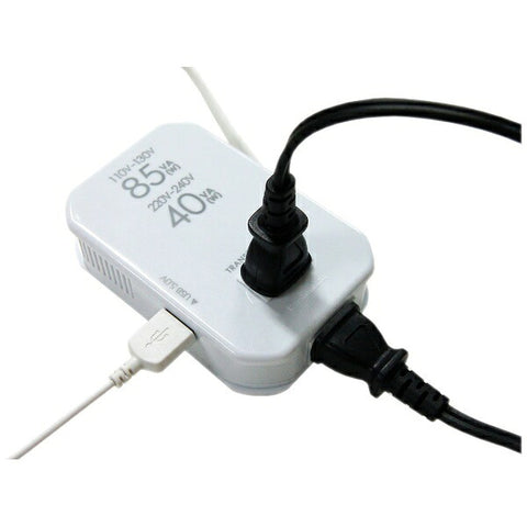 KASHIMURA transformer (down transformer) (110-130V/220-240V⇒100V, capacity 85/40W, USB output terminal 0.5A) WT-76M [WT76M]