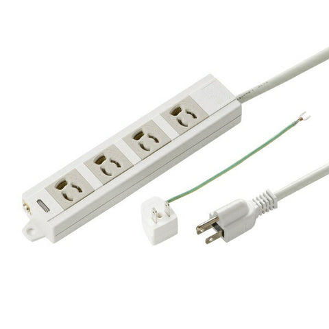 SANWA SUPPLY 電源插座 (預防型) TAP-MG341N2-1 [1.0m / 4 連接埠 / 無開關] [TAPMG341N21]