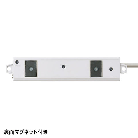 SANWA SUPPLY 電源タップ(抜け止めタイプ) TAP-MG341N2-1 [1.0m /4個口 /スイッチ無][TAPMG341N21]