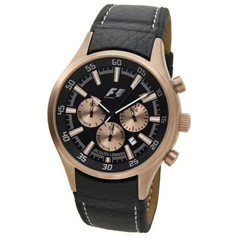 JACQUES LEMANS メンズ腕時計 F1モデル ブラック PF-5034H [並行輸入品]