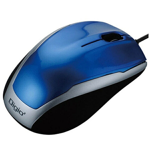 Nakabayashi 滑鼠 Digio2 基本藍色 MUS-UKT115BL [藍色 LED/有線/3 個按鈕/USB]