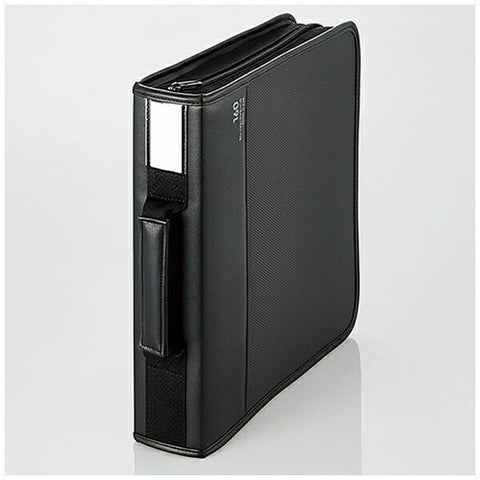 ELECOM 蓝光/DVD/CD 兼容拉链盒可容纳 160 块黑色 CCD-SSB160BK [CCDSSB160BK]