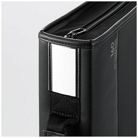 エレコム Blu-ray/DVD/CD対応 ファスナーケース 160枚収納 ブラック CCD-SSB160BK[CCDSSB160BK]
