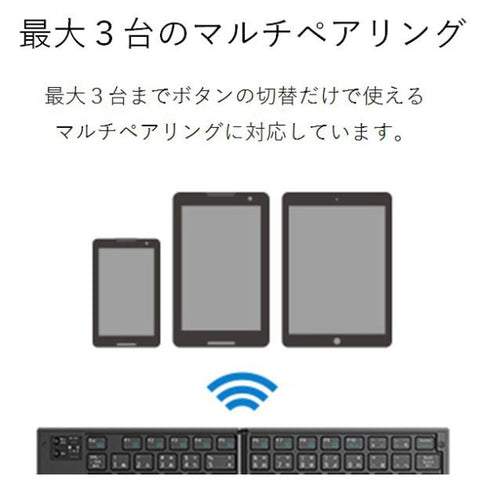 ELECOM 折叠键盘 (兼容 Android/iPadOS/iOS/Windows11) 黑色 TK-FLP01BK [无线/蓝牙] [rb_keyboard_cpn]