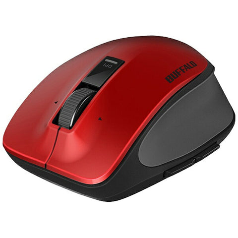 Buffalo Mouse Red BSMBW500MRD [BlueLED / Wireless (Wireless) / 5 Button / USB]