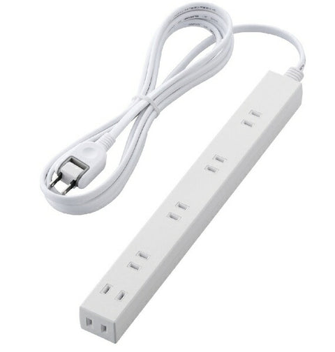 ELECOM Slim Tap 白色 T-NSLK-2630WH [3.0m/6 連接埠/無開關] [TNSLK2630WH]