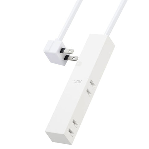 ELECOM power tap roo’t white AVT-D3-2415WH [1.5m/4 ports/no switch] [AVTD32415WH]