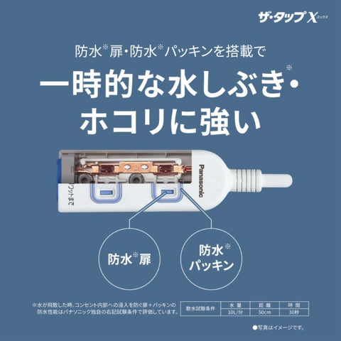 Panasonic Power Tap The Tap F Just Fit White WHF21033WP [0.3m / 3 outlets / No switch] [WHF21033WP]