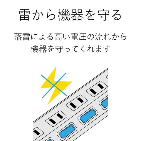 ELECOM 簡易水龍頭 白色 T-KST02-22430WH [3.0m/4口/無開關] [TKST0222430WH]