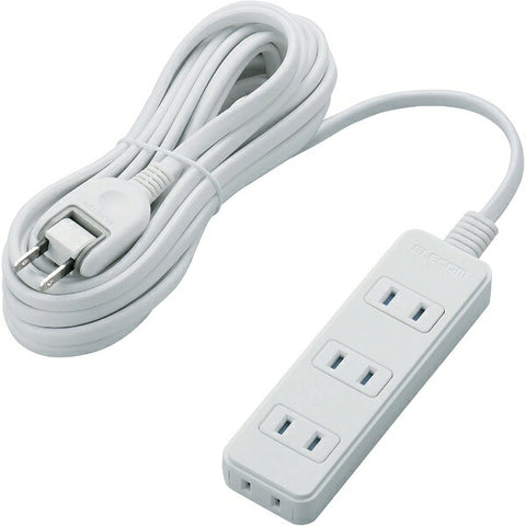 ELECOM 簡易水龍頭 白色 T-KST02-22450WH [5.0m/4口/無開關] [TKST0222450WH]
