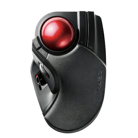 ELECOM 鼠标轨迹球（Windows 11 兼容/Mac）黑色 M-HT1DRBK [光纤/无线/8 个按钮/USB]