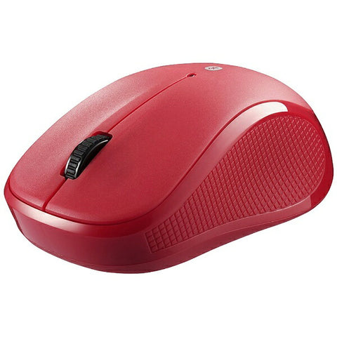バッファロー マウス レッド BSMRB058RD [IR LED /無線(ワイヤレス) /3ボタン /Bluetooth]
