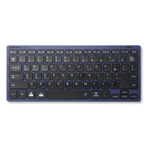 ELECOM Keyboard (Compatible with Android/iPadOS/iOS/Mac/Windows11) Blue TK-FBP102XBU [Wireless/Bluetooth] [rb_ keyboard_cpn]