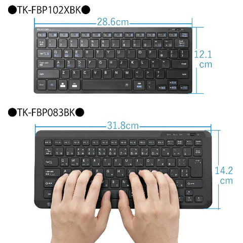ELECOM ELECOM 키보드 (Android/iPadOS/iOS/Mac/Windows11 대응) 블루 TK-FBP102XBU [무선 /Bluetooth][rb_ keyboard_cpn]
