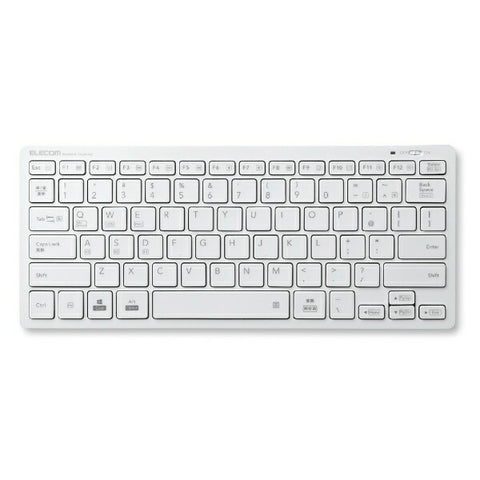ELECOM 键盘 (兼容 Android/iPadOS/iOS/Mac/Windows11) 白色 TK-FBP102XWH [无线/蓝牙] [rb_keyboard_cpn]