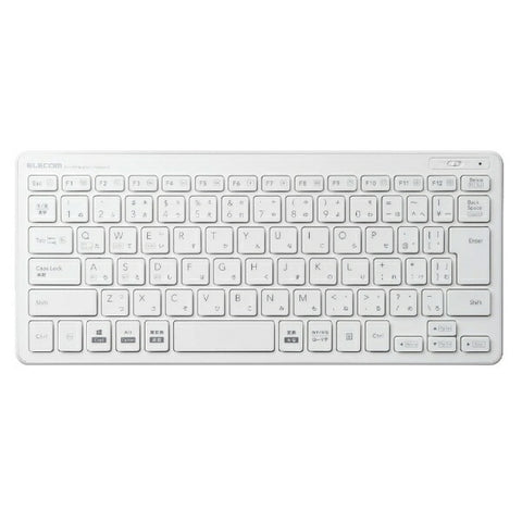 ELECOM 键盘 (兼容 Android/iPadOS/iOS/Mac/Windows11) 白色 TK-FBP100WH [无线/蓝牙] [rb_keyboard_cpn]