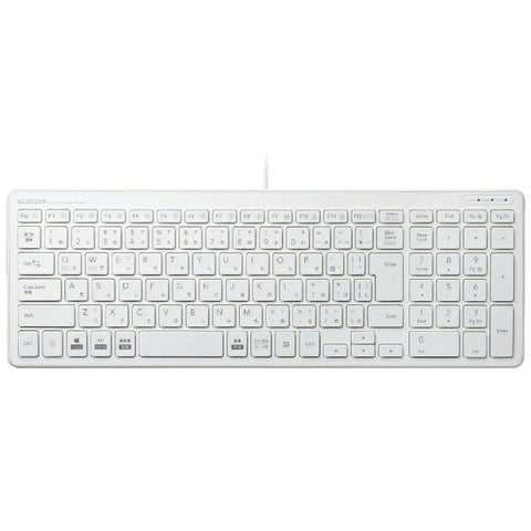 エレコム キーボード (Mac/Windows11対応) ホワイト TK-FCP097WH [有線 /USB]【rb_ keyboard_cpn】