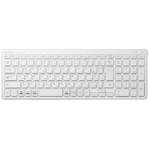 エレコム キーボード (Mac/Windows11対応) ホワイト TK-FDP099TWH [ワイヤレス /USB]【rb_ keyboard_cpn】