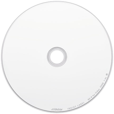 逐字记录 BD-R Victor VBR130RP50SJ1 [50 张/25GB/兼容喷墨打印机]