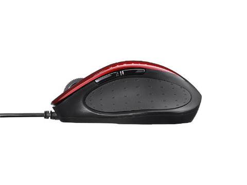 Buffalo Mouse Red BSMBU518SRD [BlueLED/Wired/5 Buttons/USB]