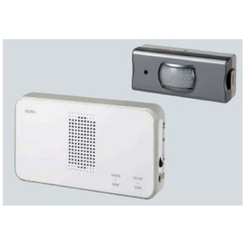 エルパ [ワイヤレスチャイム]受信器＋センサー送信器セット（グレー）　EWS-S5033 EWS-S5033 グレー