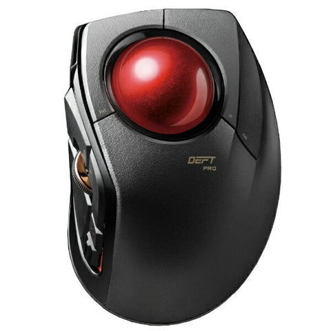 Elecom Mouse Trackball (Windows11 호환 /Mac) Black M-DPT1MRXBK [광학 유형 /유선 /무선 (무선) /8 버튼 /USB]