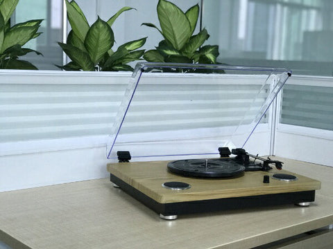 WINTECH 带扬声器电唱机 KRP-206S [兼容 PC 连接] [KRP206S]