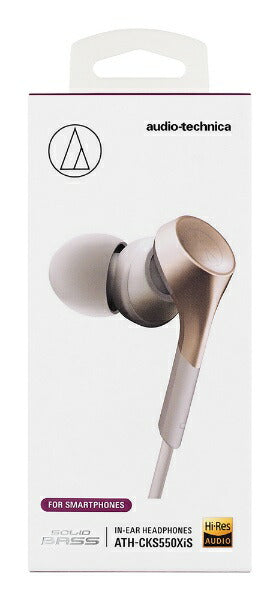 audio-technica 耳机 耳道型 ATH-CKS550XiS CG 香槟金 [φ3.5mm 迷你插头] [ATHKS550XiSCG]