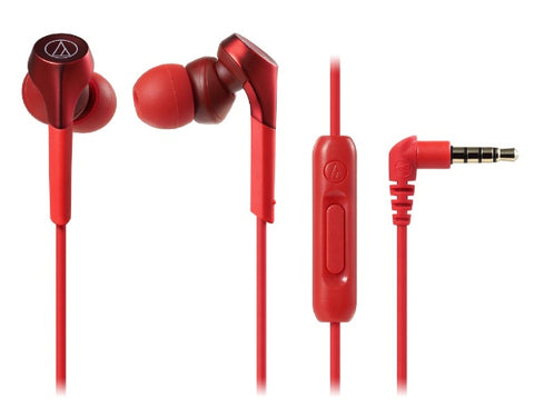 audio-technica イヤホン カナル型 ATH-CKS550XiS RD レッド [φ3.5mm ミニプラグ][ATHCKS550XiSRD]
