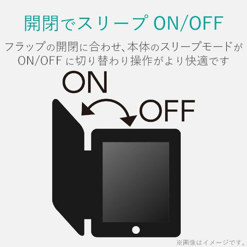 エレコム iPad 9.7インチ（第6/5世代）用 フラップカバー 背面クリア ソフトレザーフラップ 2アングル スリープ対応 ブラック TB-A18RWVBK