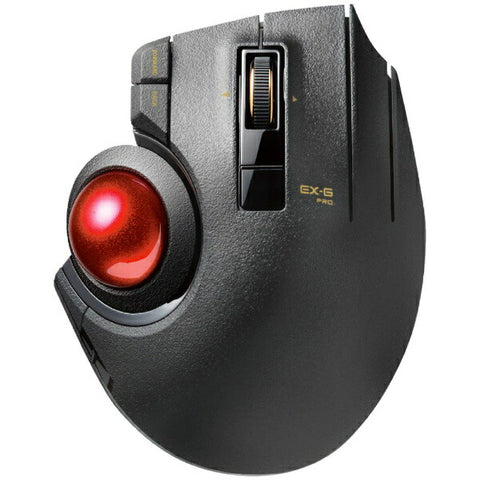 ELECOM Mouse Trackball (Windows 11 Compatible/Mac) Black M-XPT1MRXBK [Optical/Wireless/8 Buttons/USB]