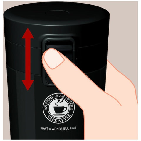 ASVEL Vacuum Insulated Portable Tumbler [290ml] Black